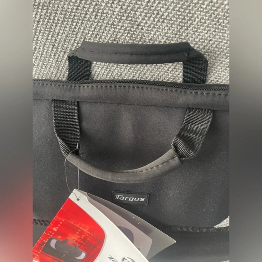 Targus Black and Gray Laptop Bag with Front Flap Closure